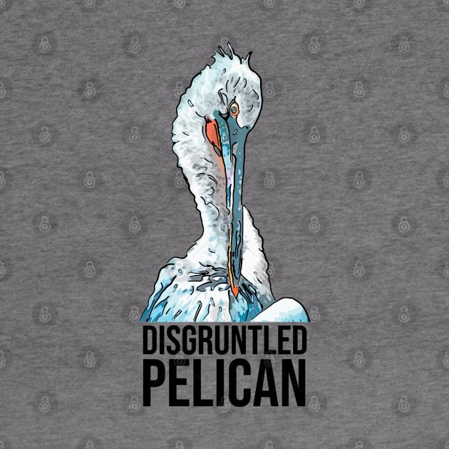 Funny Disgruntled Pelican Bird by ardp13